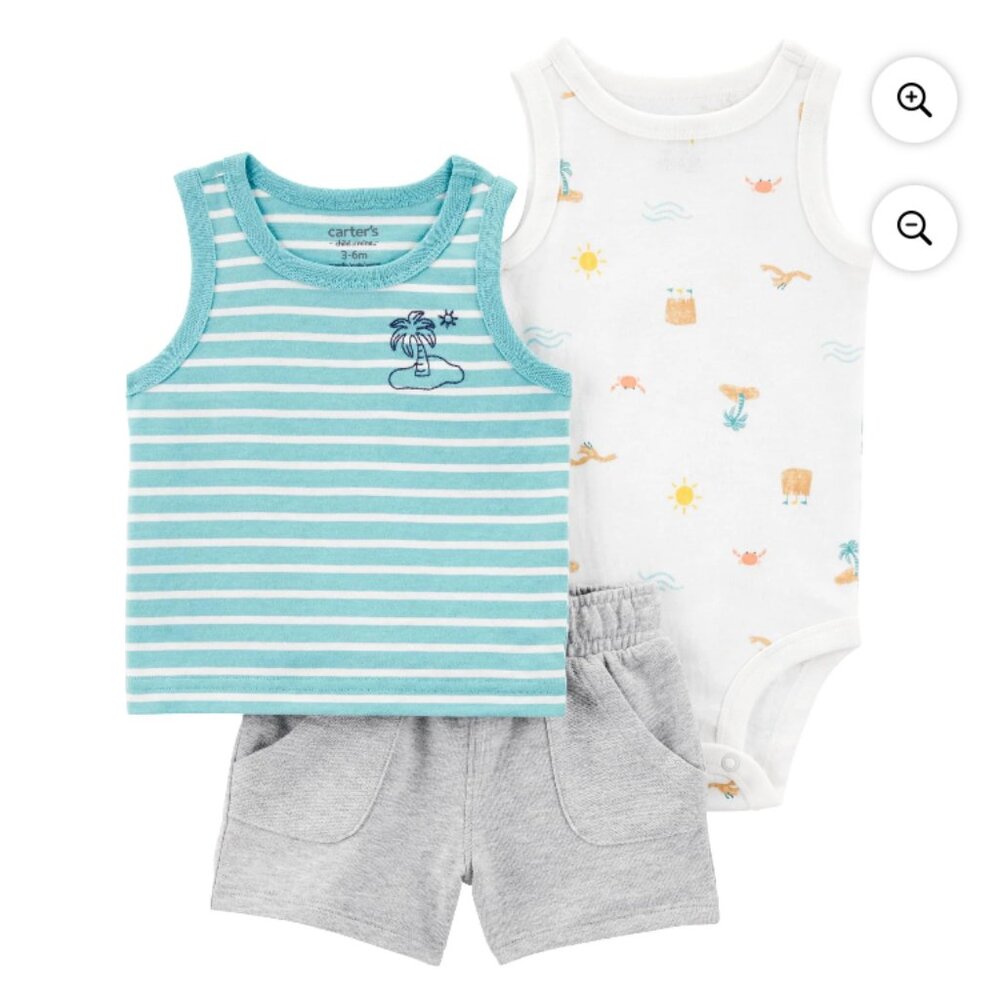 Carter's Child of Mine Baby Boy 3-Piece Outfit Set